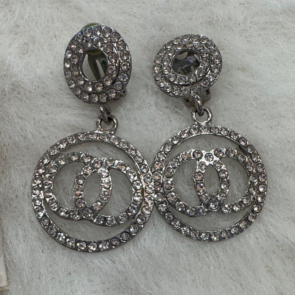 Elegant Silver fashion clip on Earrings Bundle - with yellow and gold ones too